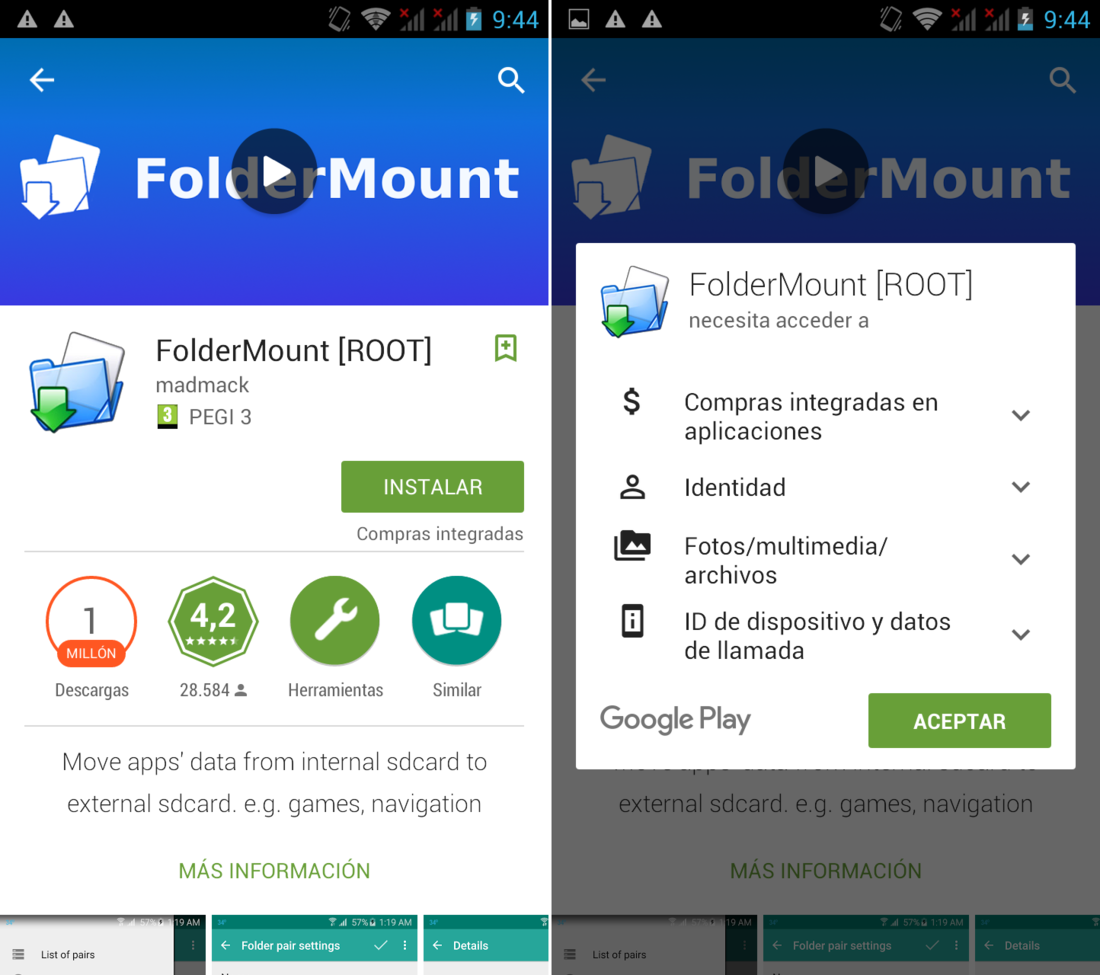 FolderMount para descargar los archivos de Whatsapp a tu tarjeta SD 