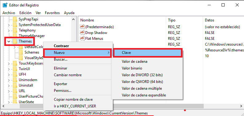 como activar el tema oscuro de Windows 10