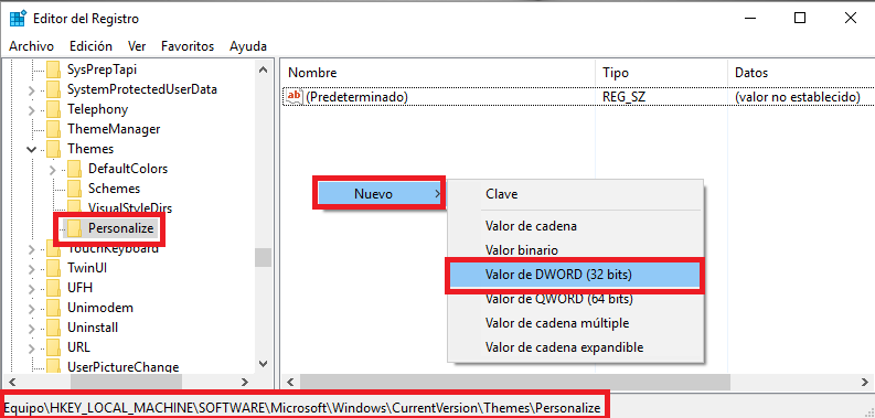 Windows 10 cuenta con un tema oculto mas oscuro que el predeterminado