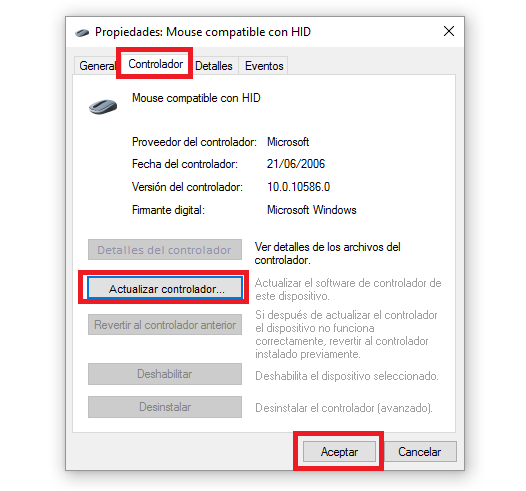 gestos en el ratón táctil de tu portatil cuando actualizas a Windows 10