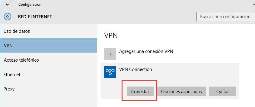 activar vpn en windows 10 sin problema de conectividad