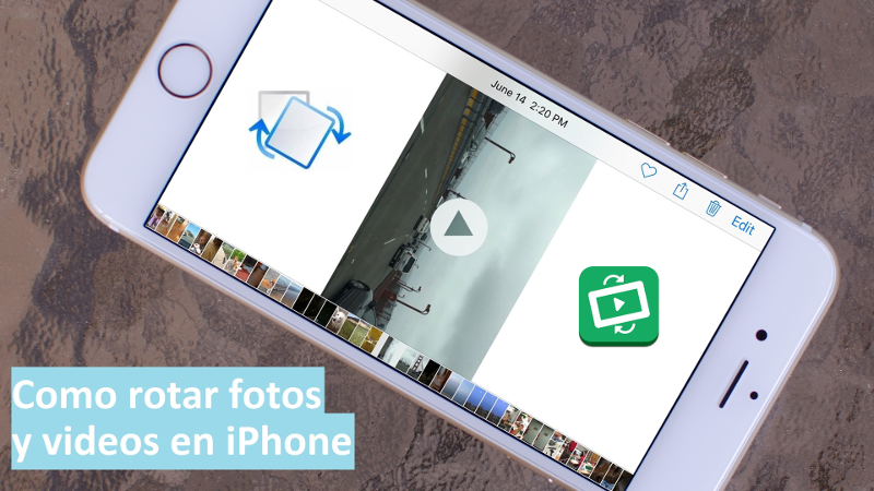como girar o rotar fotos y video en iPhone o iPad con iOS