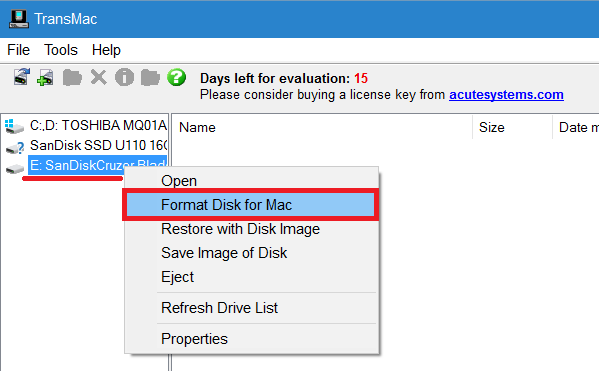 macOS sierra de Apple en memoria USB