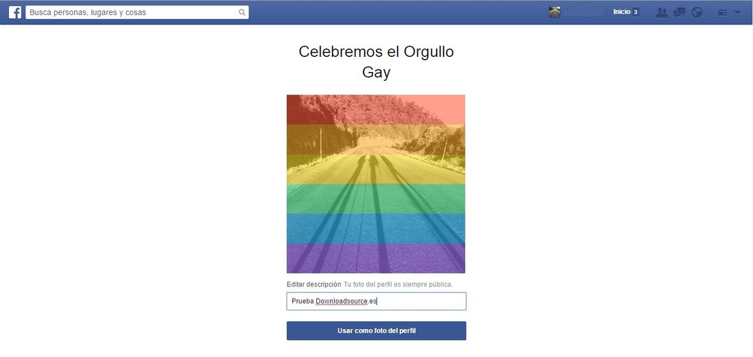 Como poner la bandera gay en tu foto de perfil de Facebook