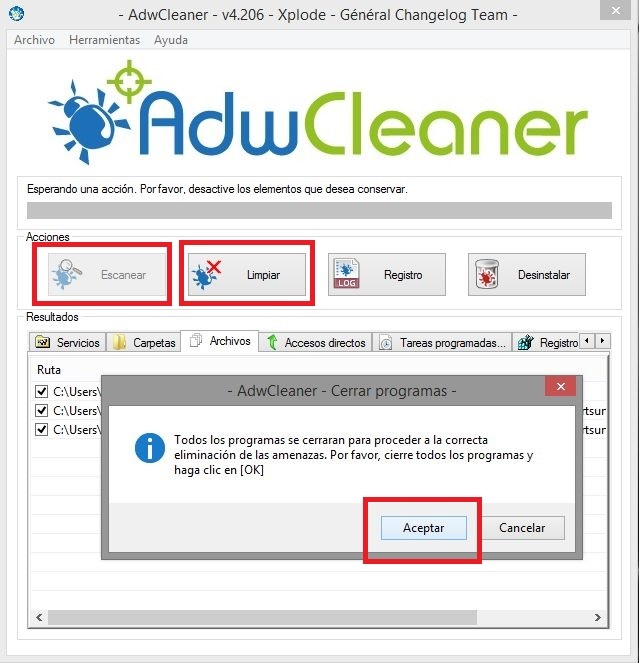 Como limpiar tu navegador de adware con adwcleaner