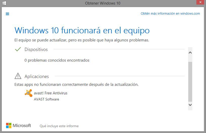 Es compatible el hardware y el software con Windows 10