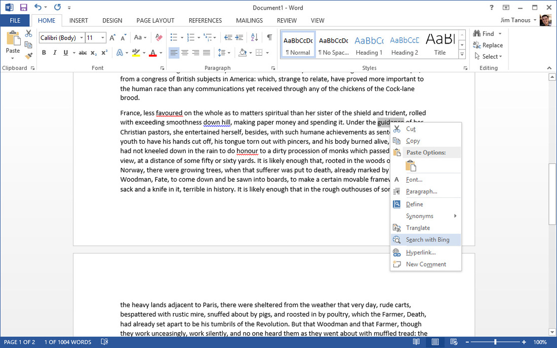 como modificar las busquedas de internet en Microsoft Word