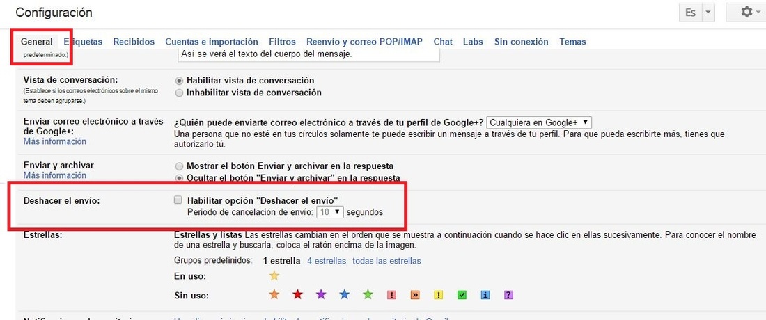 deshacer envio ya es oficial en Gmail