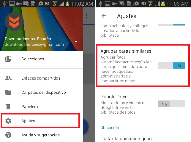 Como activar caras similares en Google fotos para un reconocimiento facial
