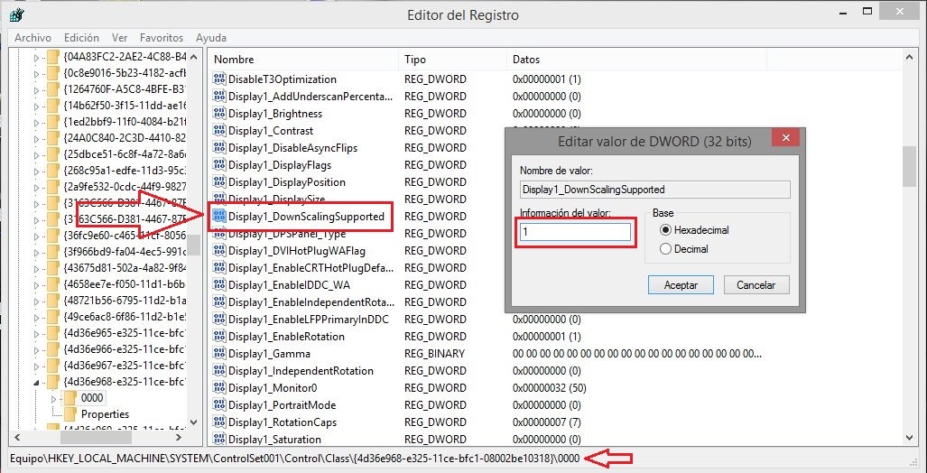 Como solucionar problema con la resolucion de pantalla en Windows 8