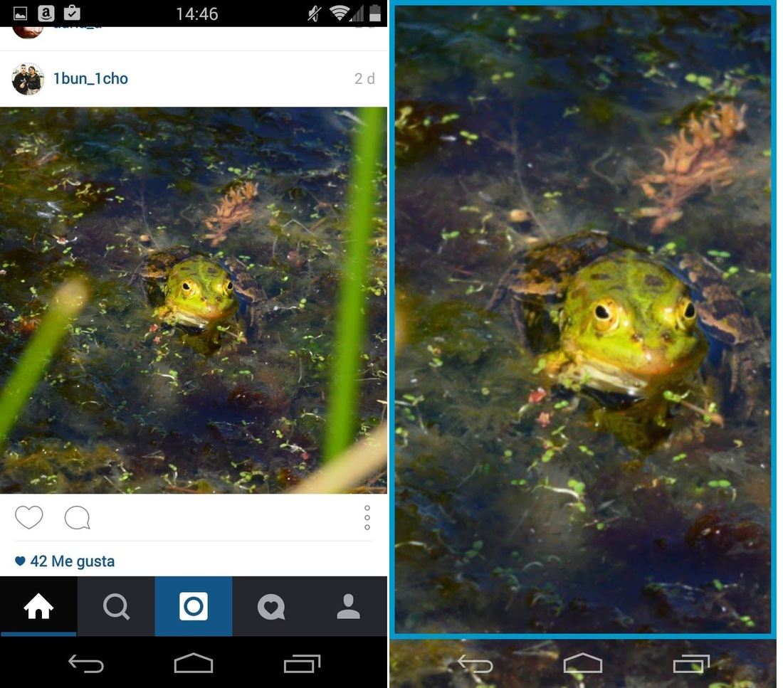 Como ampliar fotos de Instagram en dispositivos Android 