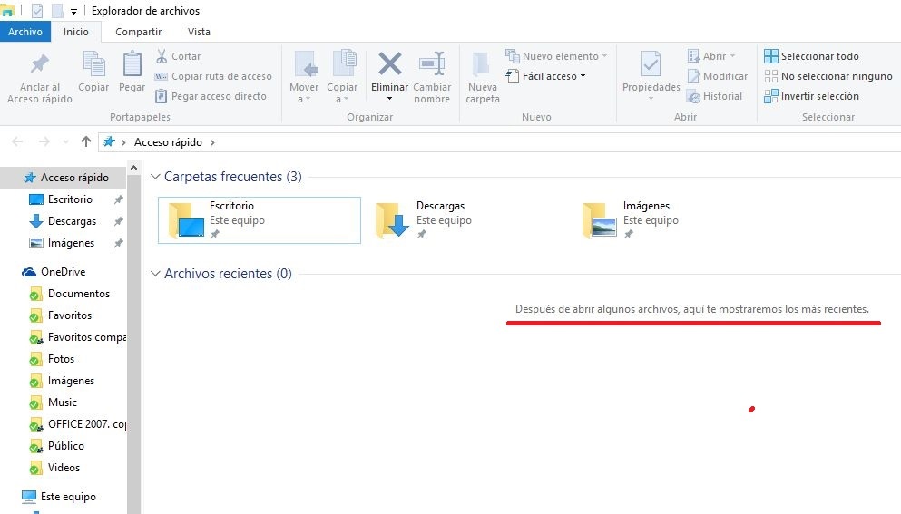 Evitar el registro de los archivos usados reciente mente en Windows 10
