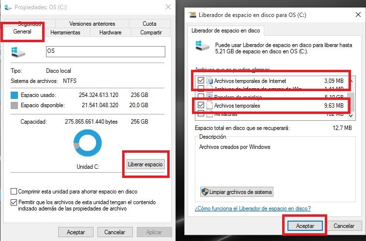 Windows 10 te permite eliminar los archivos temporales de tu sistema operativo Windows 10