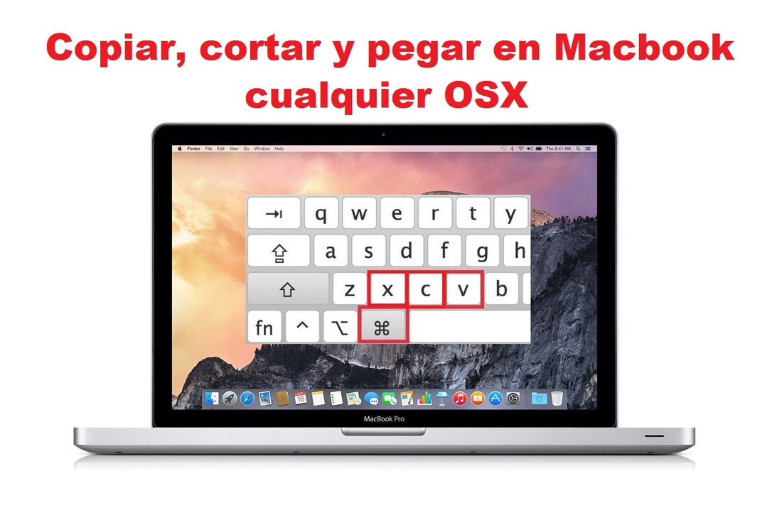Copiar, cortar y pegar archivos o texto en tu ordenador Macbook air o macbook pro con cualquier OSX