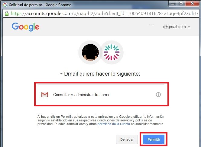 permisos de google para acceder a tu información personal