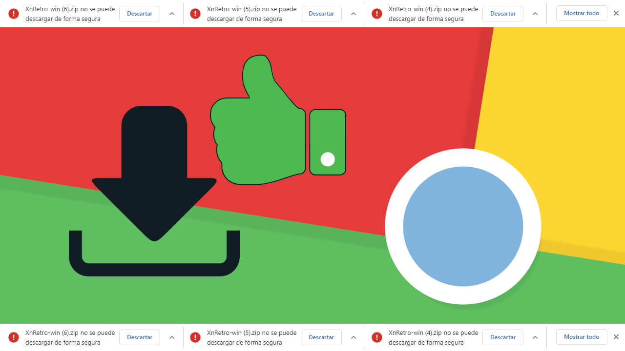 Como desbloquear las descargas enn el navegador Google Chrome cuando este las detecta como maliciosas