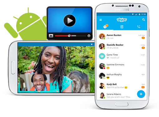 descargar los videos de skype en la galeria de android