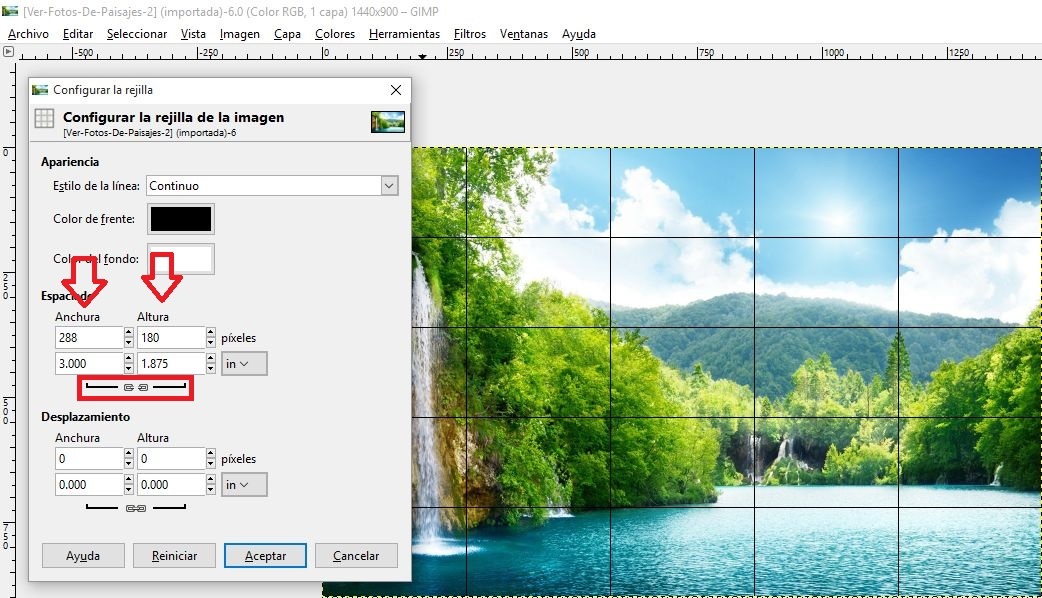Como dividir una foto en partes iguales con GIMP