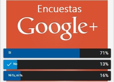 Encuesta desde Google Plus