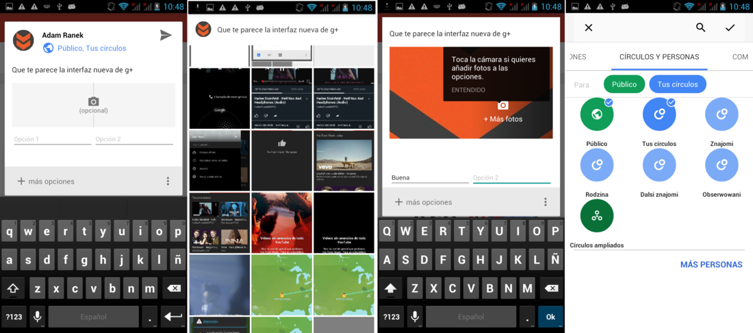 lanzar encuenstas en Google Plus desde Android