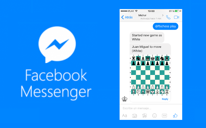 Puedes jugar ajedrez en el Messenger de Facebook con este truco