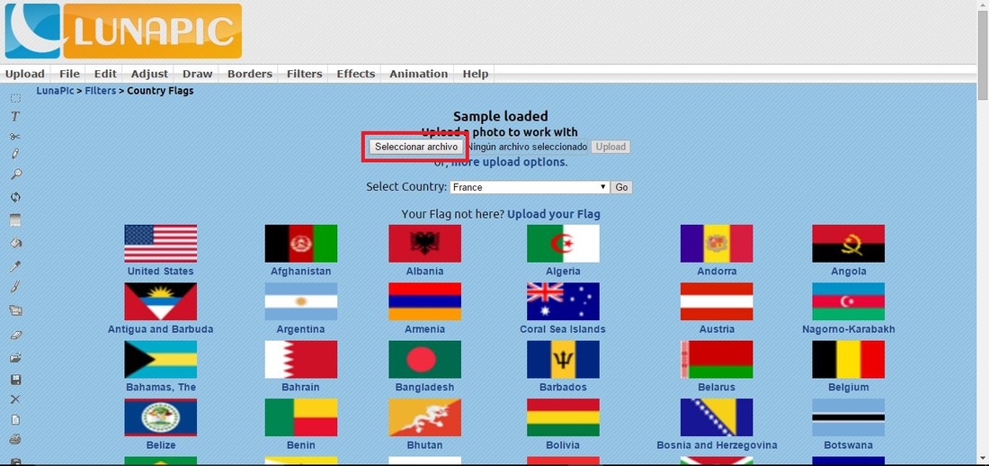bandera en foto de perfil de cualquier pais que sufra terrorismo. Facebook y Twitter.