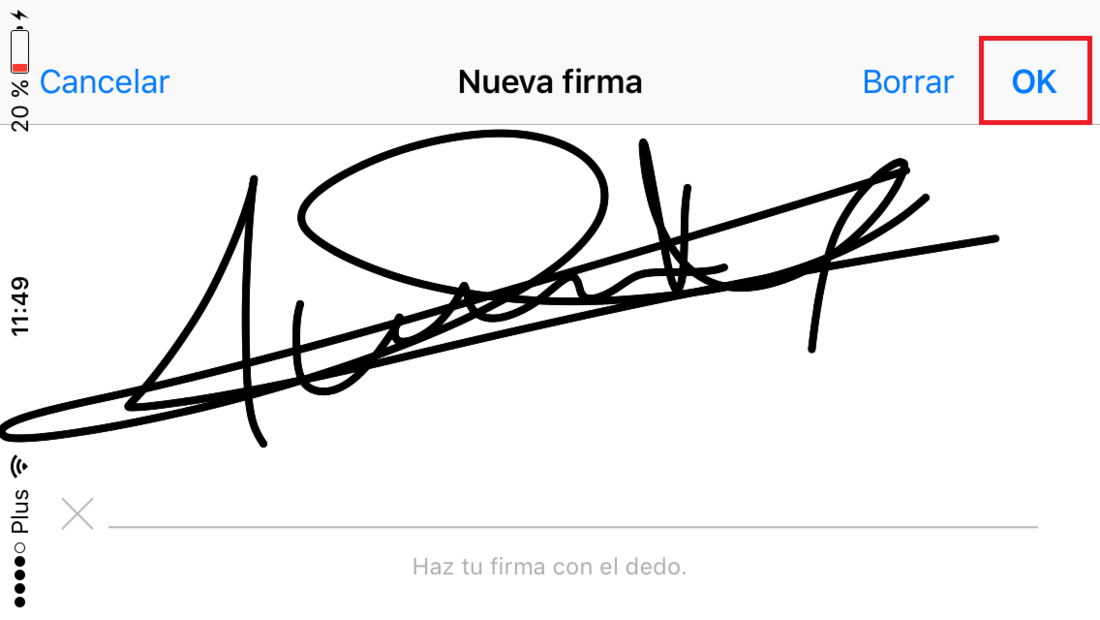 Firmar documentos recibidos por correo electrónico en tu app Mail en iPHone o Ipad