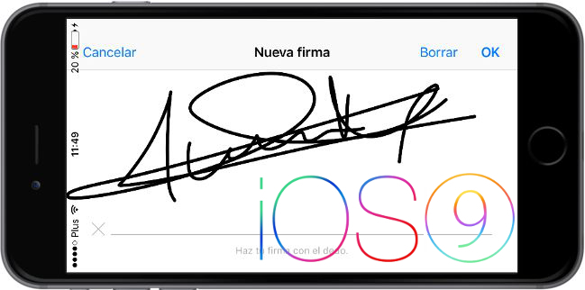 Firmar documentos adjuntos en correos electrónicos recibidos en iOS 9, iPhone o iPad