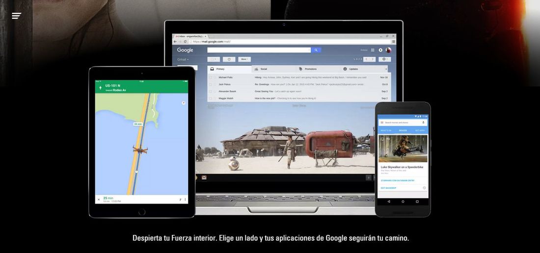 Personalizar Google con Stars Wars