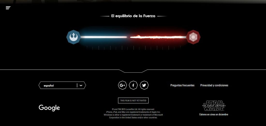 Google y el equilibrio de la fuerza