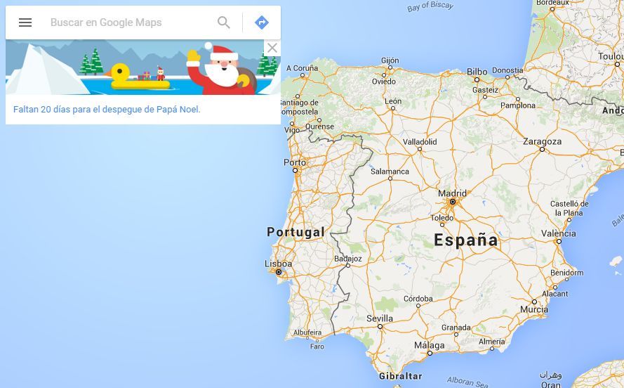 Santa tracker 2015 de google ya esta disponible tambien en google maps