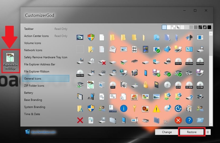 personaliza los iconos de tu sistema operativo Windows 10 con las imágen que tu desees
