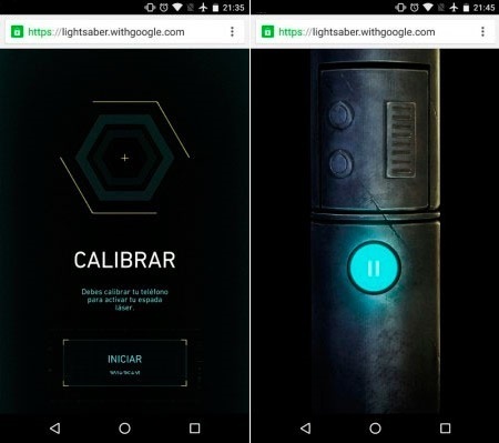 convierte tu smartphone andorid en una espada laser para jugar Star wars