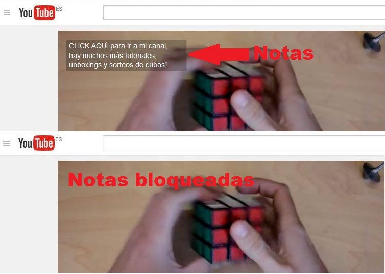 cerrar todas las anotaciones de los videos de Youtube