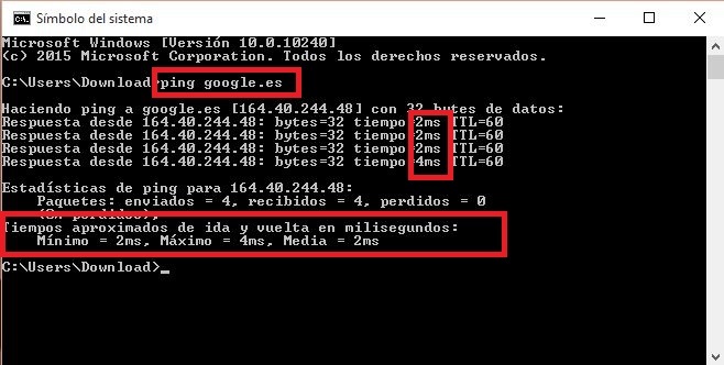 Hacer ping a un página Web específica