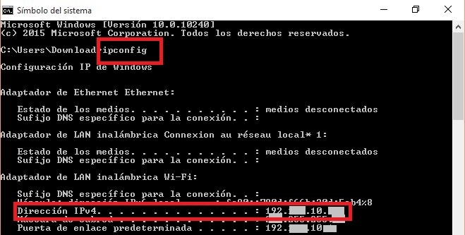 Conocer iP para hacer Ping a nuestra red local