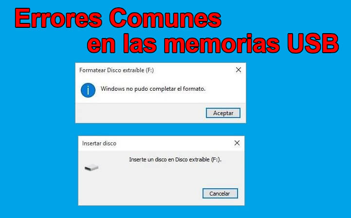 solucionar errores y problemas con las memorias usb