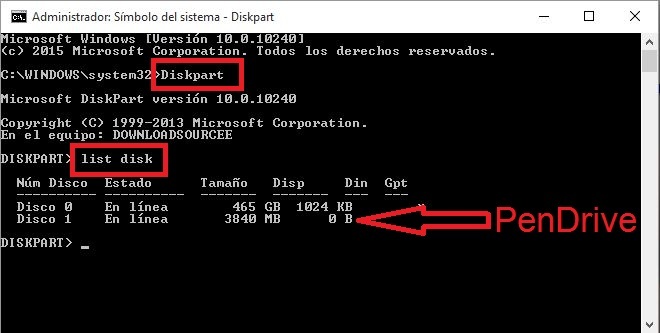 repara los USB dañados y no reconocidos por Windows