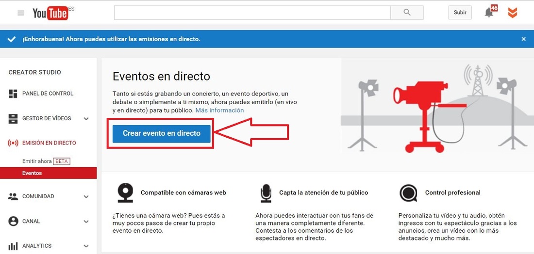 Grabar la pantalla de tu ordenador sin necesidad de programas gracias a Youtube