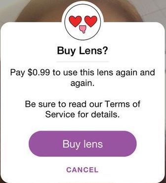como realizar la compra de filtros de snapchat desde la tienda de lentes