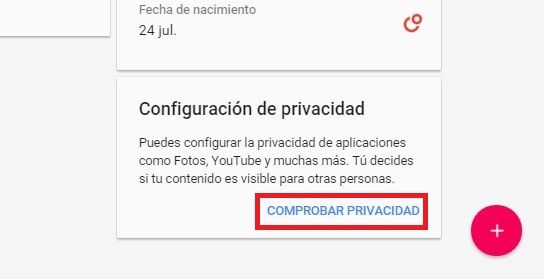 Controla la información personal que compartes en tu cuenta de Google