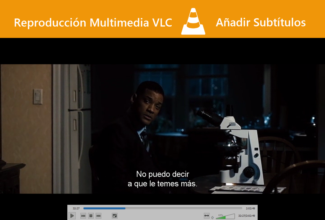 Añadir subtitulo a una película o vídeo con el reproductor VLC