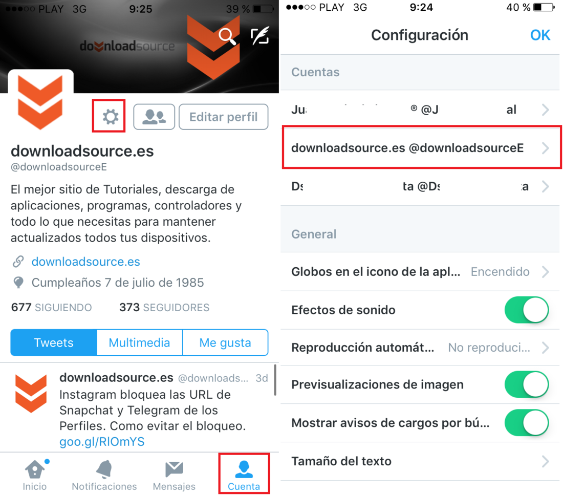 Activar Muestrenme los mejores Tweets primero en Android o iOS