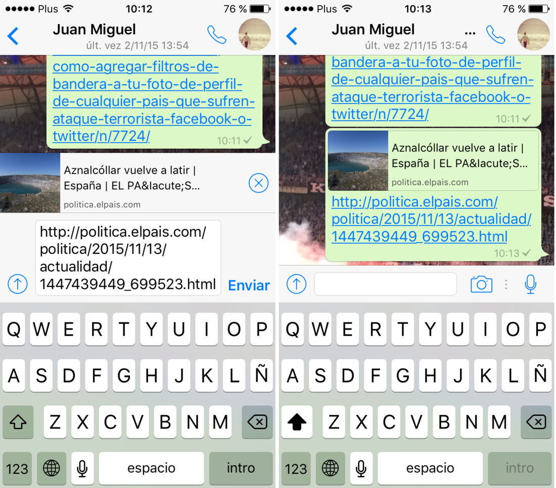 Vista previa de enlaces, esta y otras novedades que llegan a WhatsApp