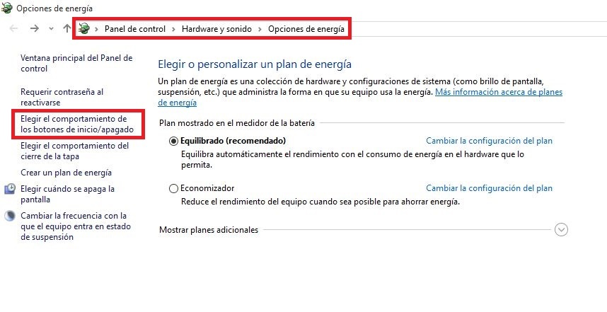 Como configurar el inicio rápido de Windows 10