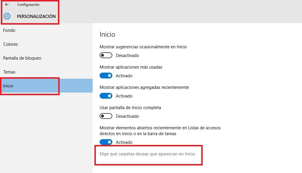Añadir acceso directo a los programas y carpetas deseados en el menú de inicio de Windows 10
