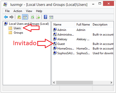 Cuenta de invitado en windows 10 Pro