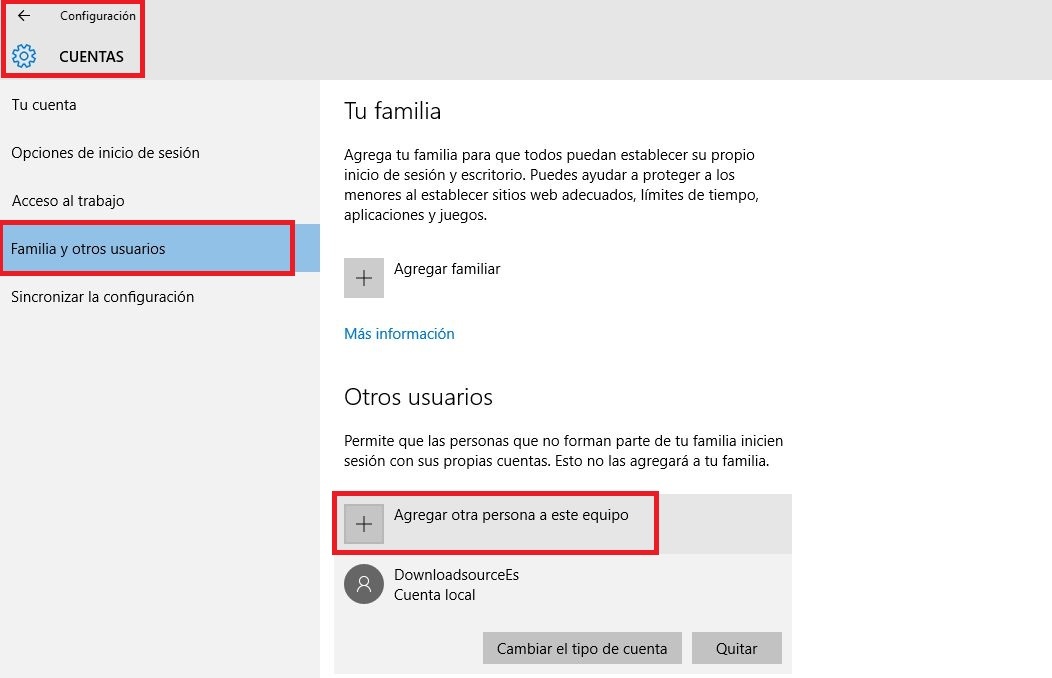 Como crear y activar la cuenta de invitado en la versión Windows 10 Home