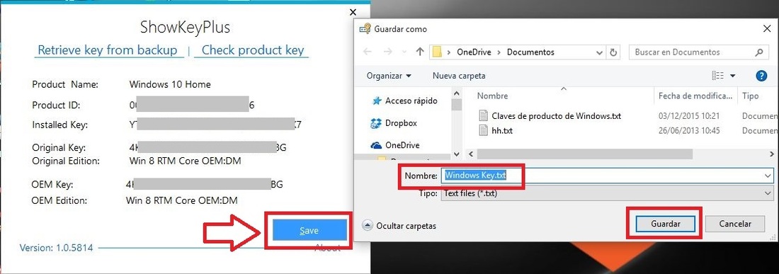 como recuperar la clave de producto de tu version anterior de Windows