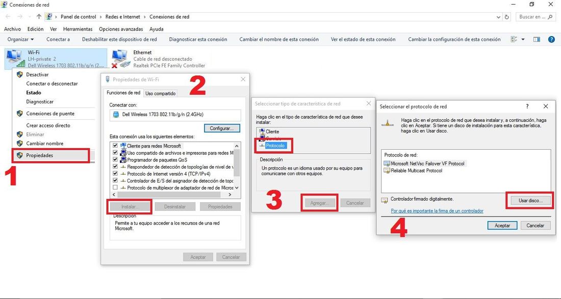 solucionar los problemas con las entradas del registro de Windows Sockets y la falta de protocolo de red